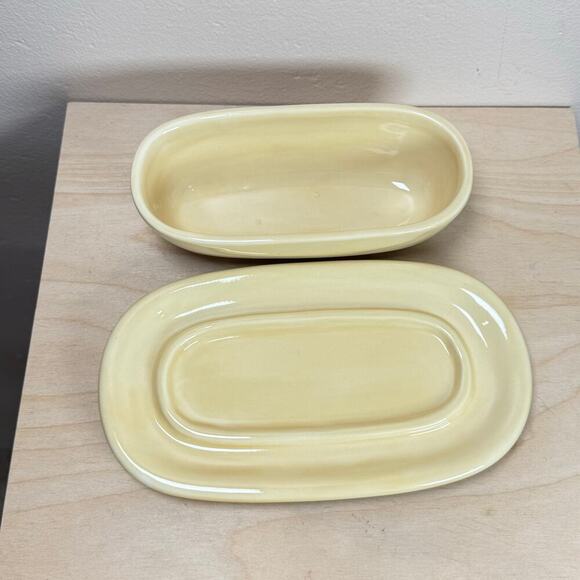 Pottery Barn Sausalito Butter Dish Yellow with Lid Replacement - Picture 3 of 5